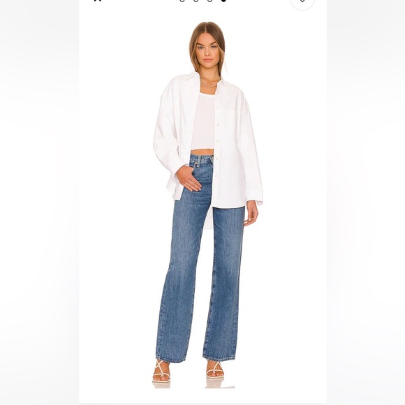 REVOLVE X CITZENS OF HUMANITY Amina Trouser Jeans Pinnacle Flare Wide Leg NWT 34